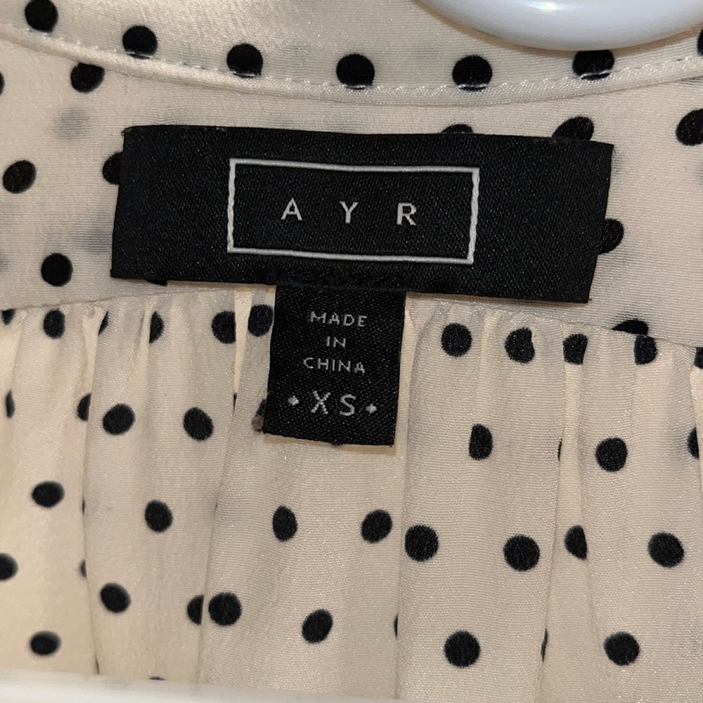 COPY - 🕊️ AYR - The Por Favor Bonita Dot Silk Blouse - XS GUC - Picture 4 of 14